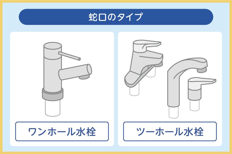 ワンホール水栓とツーホール水栓